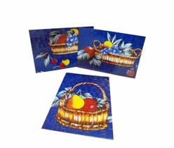 Kit 3 Quebra-cabeças Decorativos Toalha de Mesa de 60 peças
