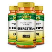 Kit 3 Quercetina Unilife 60 Cápsulas