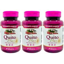 Kit 3 Quito Mais Quitosana + Psyllium + Espirulina 360 Cápsulas - Rei Terra