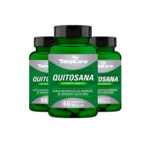 kit 3 Quitosana Spirulina Psyllium e Café Verde - 60 Capsulas Take Care