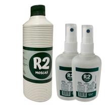 Kit 3 R2 Moscas Refil 500ml 2 Borrifadores 120ml Moscas/Formigas