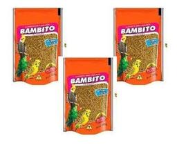 Kit 3 Ração Extrusada Calopsita - Bambito 500 Gr