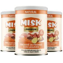 Kit 3 Ração Úmida Natural Misk Cães Fricassê Frango Legumes Kit 3 Ração Úmida Natural Misk Cães Fricassê Frango Legumes