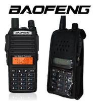 Kit 3 Rádio Baofeng Uv82 Profissional Com Capas de Couro