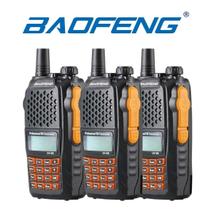 Kit 3 Rádio Comunicador Baofeng UV6R 7w Walk Talk UHF VHF Original