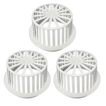 Kit 3 Ralo Abacaxi Plástico Branco Anti Folhas Para Calha e Tubo 150 Mm Kit 3 Ralo Abacaxi Plástico Branco Anti Folhas Para Calha e Tubo 150 Mm