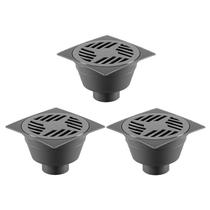 Kit 3 Ralo Caixa Sifonada Grelha Saída p/Baixo Branco Astra