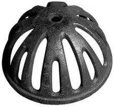 Kit 3 Ralo Grelha Abacaxi Semiesférico 150Mm Ferro Fundido