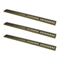 Kit 3 Ralo Grelha Linear Caixilho em Alumínio Fendi 15x100cm Kit 3 Ralo Grelha Linear Caixilho em Alumínio Fendi 15x100cm