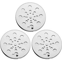 kit 3 Ralo grelha redondo abre e fecha 10cm