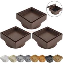 Kit 3 Ralo Oculto Invisível Quadrado 10x10cm Plástico Com Tela Para Banheiro - AMZ