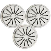 Kit 3 Ralos de fundo Inox Anti Hair e Anti turbilhão Encaixe em tubo de 50mm para Piscina Kit 3 Ralos de fundo Inox Anti Hair e Anti turbilhão Encaixe em tubo de 50mm para Piscina