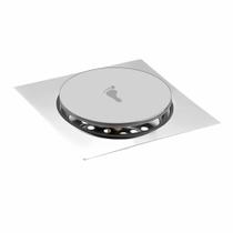 kit 3 Ralos Inteligente Click Para Banheiro 10x10 - AÇO INOX