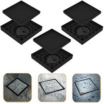 Kit 3 Ralos Para Banheiro Seca Piso Invisível Oculto Anti Odor Inseto Inteligente 10x10 _ 15x15
