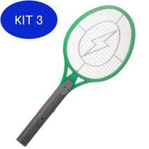 Kit 3 Raquete Mata Mosquito