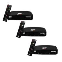 Kit 3 Receptor Digital Full Hd Bs9900s Banda C ou Ku Bedin