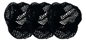 Kit 3 Redes Para Coque Cabelo Cabeça Ballet Balé Dança