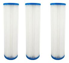 Kit 3 Refil Água Plissado Lavável 9 3/4 5 25 50 Micras Pou