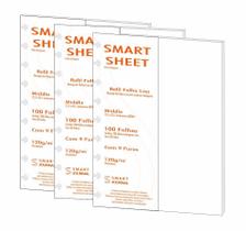 Kit 3 Refil Caderno Inteligente 120G 100 Folhas Liso Medio Kit 3 Refil Caderno Inteligente 120G 100 Folhas Liso Medio