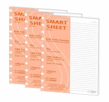 Kit 3 Refil Caderno Inteligente 120G 100 Folhas Pautado G Kit 3 Refil Caderno Inteligente 120G 100 Folhas Pautado G