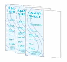 Kit 3 Refil Caderno Inteligente 90G 100 Folhas Liso Medio