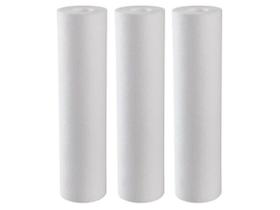 Kit 3 Refil Cartucho Polipropileno Liso 10x2.1/2 0,5 Micras Kit 3 Refil Cartucho Polipropileno Liso 10x2.1/2 0,5 Micras
