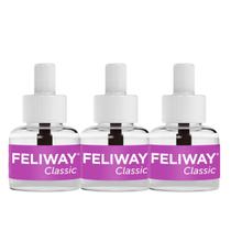 Kit 3 Refil Feliway Classic Ceva Adaptação de Gatos 48ml