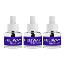 Kit 3 Refil Feliway Optimum Adaptação Gatos Ceva 48ml