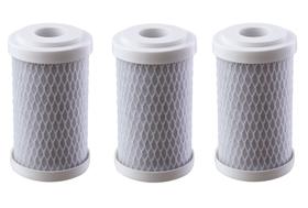 Kit 3 Refil Filtro 5'' de Carbon Block Ativado Remove Cloro Kit 3 Refil Filtro 5'' de Carbon Block Ativado Remove Cloro