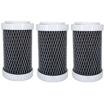 Kit 3 Refil Filtro Carbon Block Aquablock 5 Carvão Aquaplus