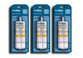 Kit 3 Refil Filtro Purificador De Água Latina P655 Kit 3 Refil Filtro Purificador De Água Latina P655