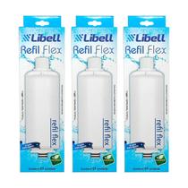 Kit 3 Refil Filtros Flex Original Para Purificador Acquaflex Libell