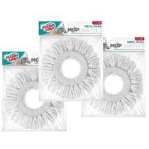 Kit 3 Refil Microfibra Esfregão Mop Fit e Odyssey Fit Flash Limp RMOP5011