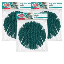 Kit 3 Refil Mop Giratorio Fit Tira Pó Limpeza Fácil