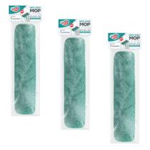 Kit 3 Refil Mop Limpa Janelas com Cabo Extensível Microfibra Flash Limp RMOP6071