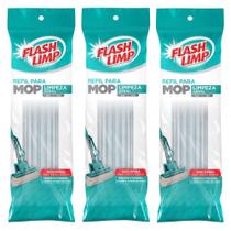 Kit 3 Refil Mop Limpeza Geral Plus PVA Flash Limp RMOP7671