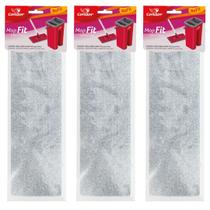 Kit 3 Refil p/ Mop Flat Lava e Seca Fit Microfibra Condor 1653R