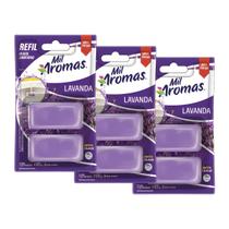 Kit 3 Refil para Bloco Sanitário Lavanda 56g Mil Aromas