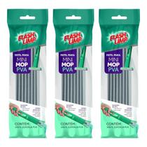 Kit 3 Refil para Mini Mop Espuma PVA Rodo Rodinho de Pia Mágico Flash Limp RMOP7674