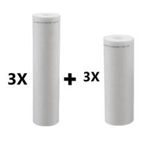 Kit 3 Refil Polipropileno 9 3/4 + 3 Refil Polipropileno 7 Kit 3 Refil Polipropileno 9 3/4 + 3 Refil Polipropileno 7