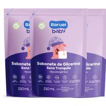 Kit 3 Refil Sabonete Líquido Baruel Baby Sono Tranquilo 210ml Kit 3 Refil Sabonete Líquido Baruel Baby Sono Tranquilo 210ml