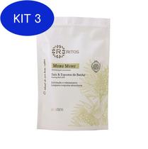 Kit 3 Refil Sais De Banho E Espuma Muru Muru 190 G - Ritos