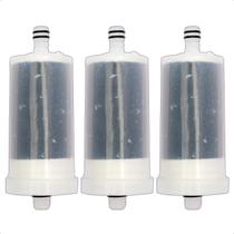 Kit 3 Refil Vela Blindado Carvão Ativado para Filtro de Torneira Pro Saúde Redução de Cloro Água