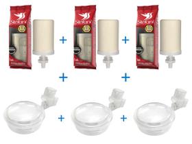 KIT 3 Refil Vela Para Filtro Barro São João + 3 Boia KIT 3 Refil Vela Para Filtro Barro São João + 3 Boia