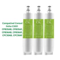 Kit 3 Refis Compatíveis Filtro Consul CIX01 CPB35AB-CPB35AF-CPB36AB-CPB36AF-CPC30AB-CPC30AF - CSL