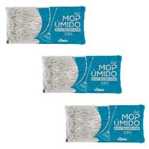 Kit 3 Refis Mop Úmido 340G Ponta Dobrada Nobre