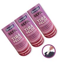 Kit 3 Refis Para Rolos Multi Tira Pelos Adesivo De Roupas