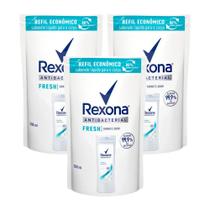 Kit 3 Refis Sabonete Líquido Rexona Antibacterial Fresh 200ml Cada