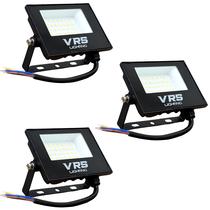 Kit 3 Refletor Led 50w Holofote Branco Frio 6500k IP67 Bivolt VRS Lighting