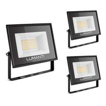 KIT 3 Refletor LED Start 100w IP66 Prova D' Água Luz Branca